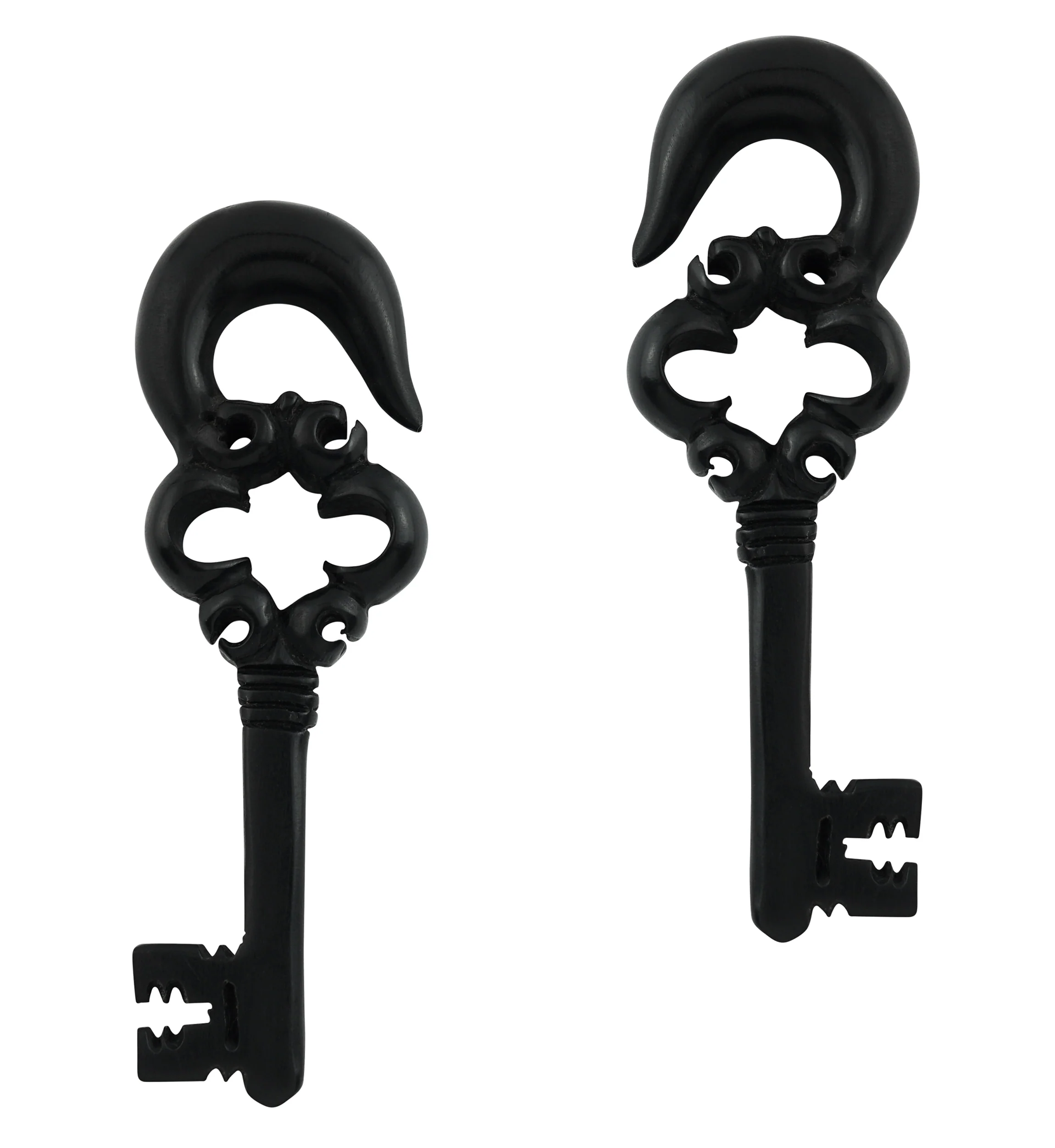 Antique Key Areng Wood Hangers