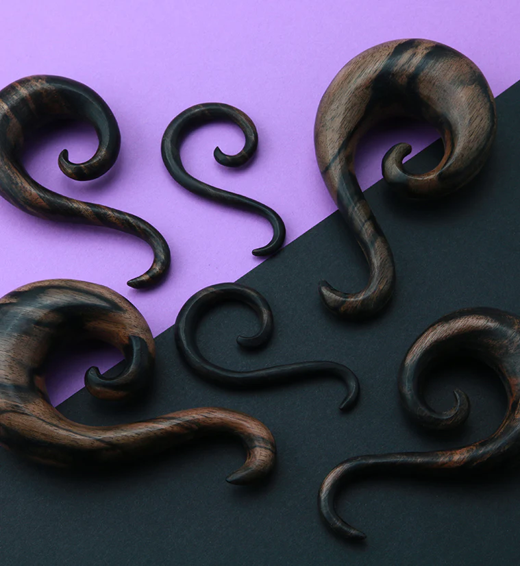 Areng Wood Tail Spirals - Image 4