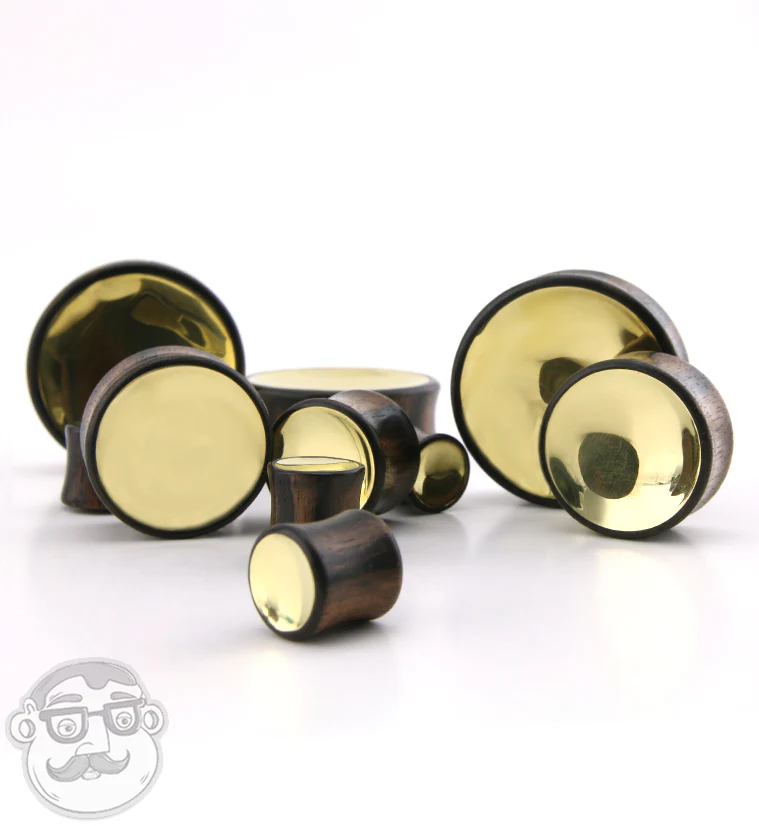 Auda Brass Wood Plugs - Image 3