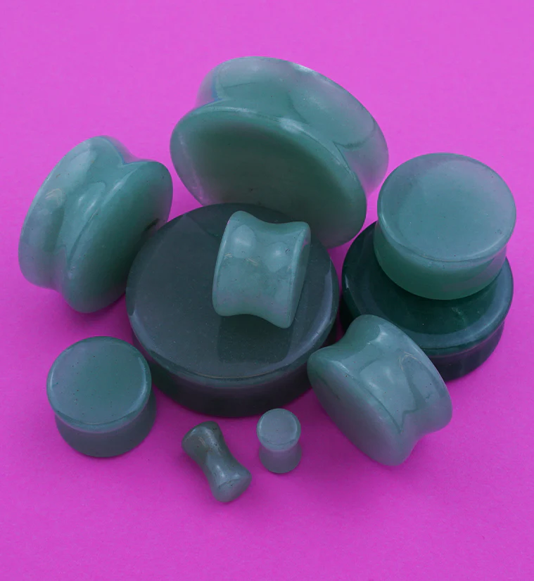 Aventurine Green Stone Plugs - Image 4