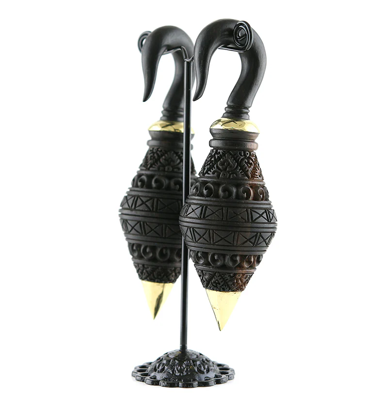 Batari Wooden Ear Weights - Image 2