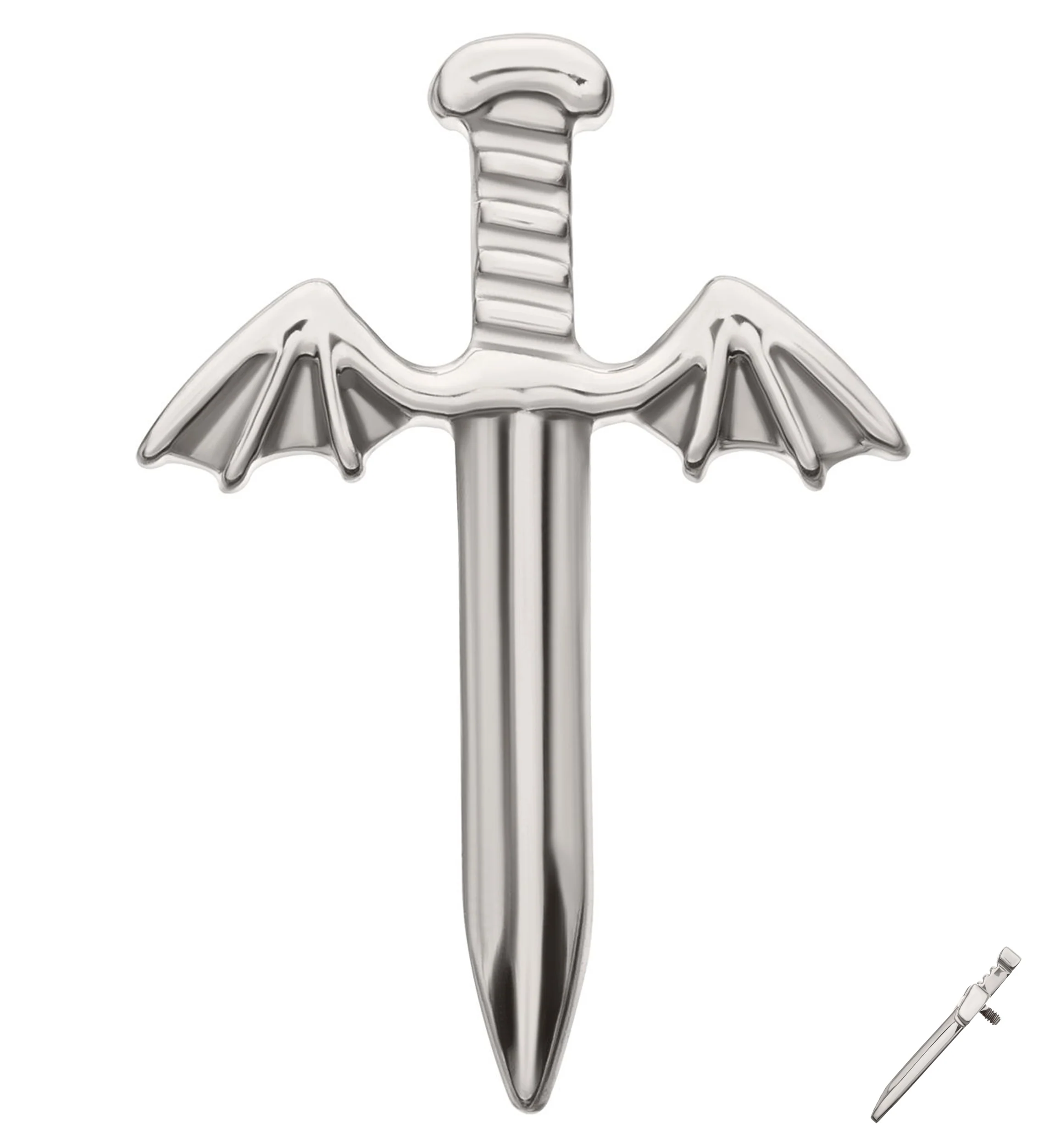 Batwing Dagger Titanium Internally Threaded Top