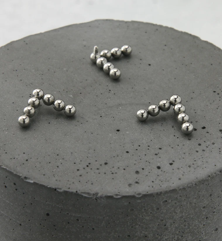 Beaded Arrow Internally Threaded Titanium Top - Image 2