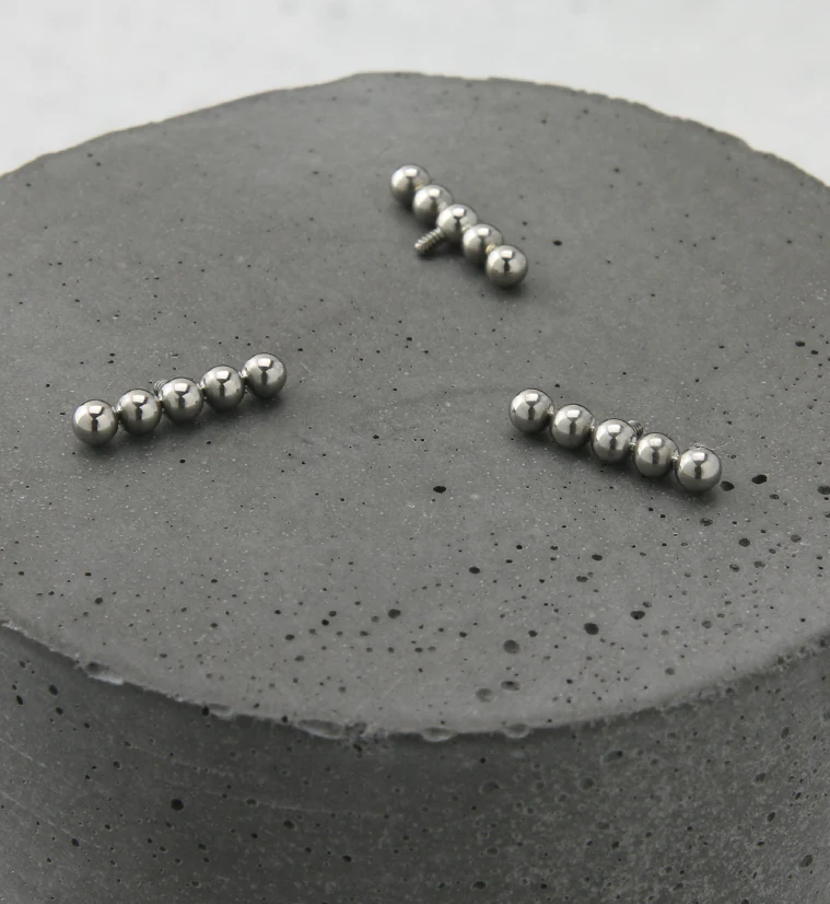 Beaded Line Internally Threaded Titanium Top - Image 2