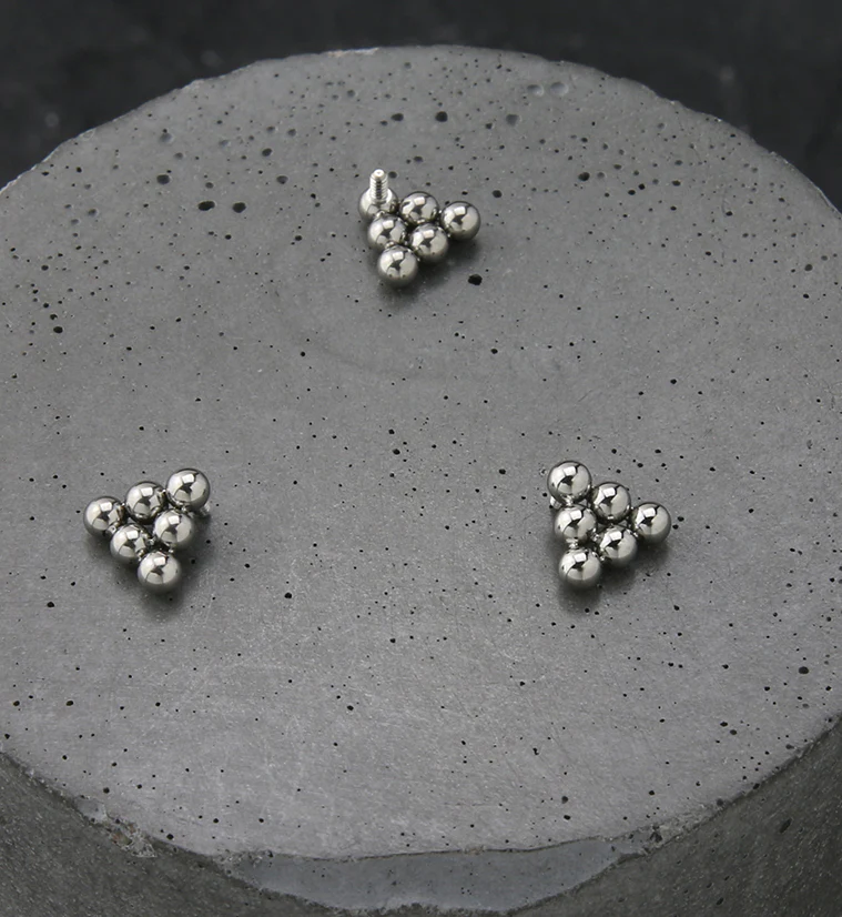 Beaded Pyramid Internally Threaded Titanium Top - Image 2