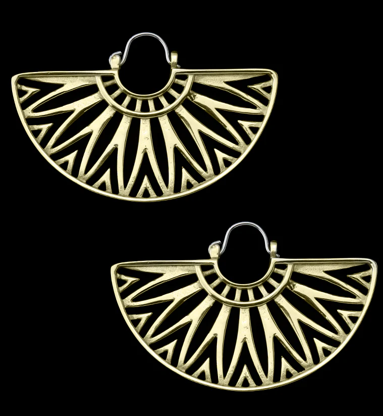 Beam Brass Titanium Hangers / Earrings