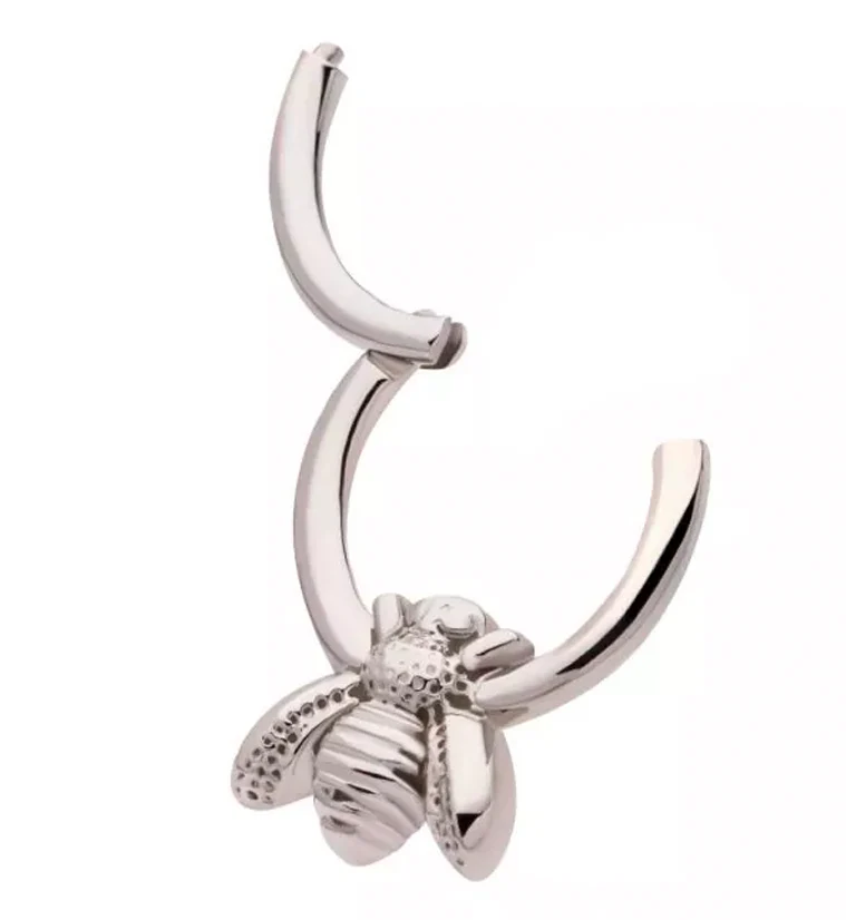 Bee Stainless Steel Hinged Segment Ring - Image 3