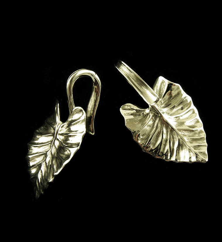 Beech Leaf Brass Ear Weights - Image 2