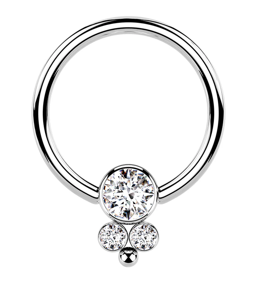Bevy CZ Captive Ring