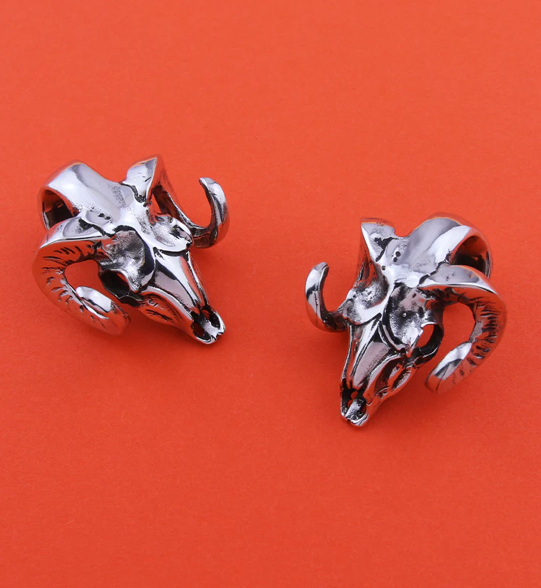 Bighorn White Brass Ear Weights - Image 2