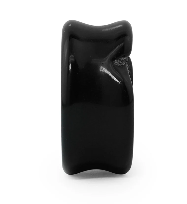 Black Agate Stone Rosebud Plugs - Image 8