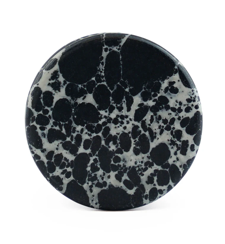 Black And White Howlite Stone Plugs - Image 3