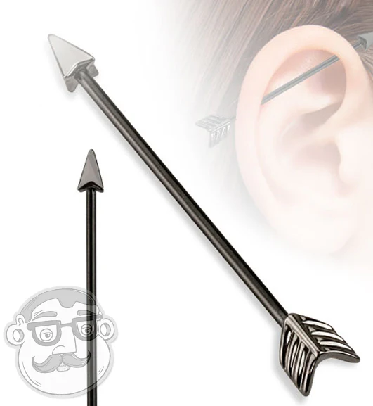 Black Arrow Industrial Stainless Steel Barbell - Image 2