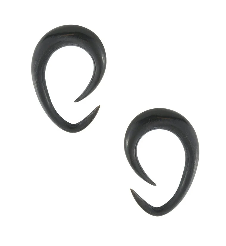 Black Horn Ovaloid Spirals