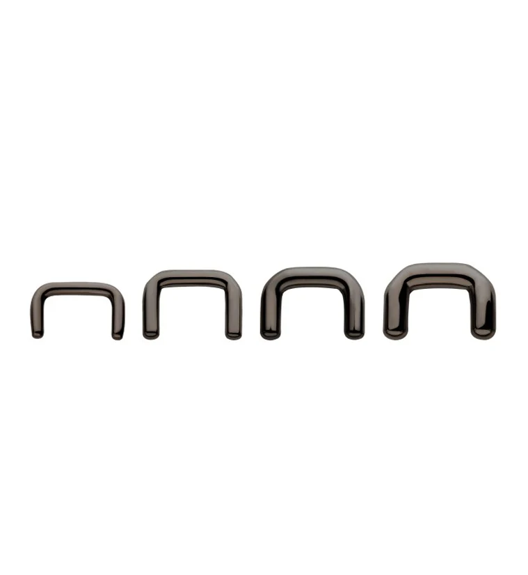 Black PVD Titanium Septum Staple Retainer - Image 3
