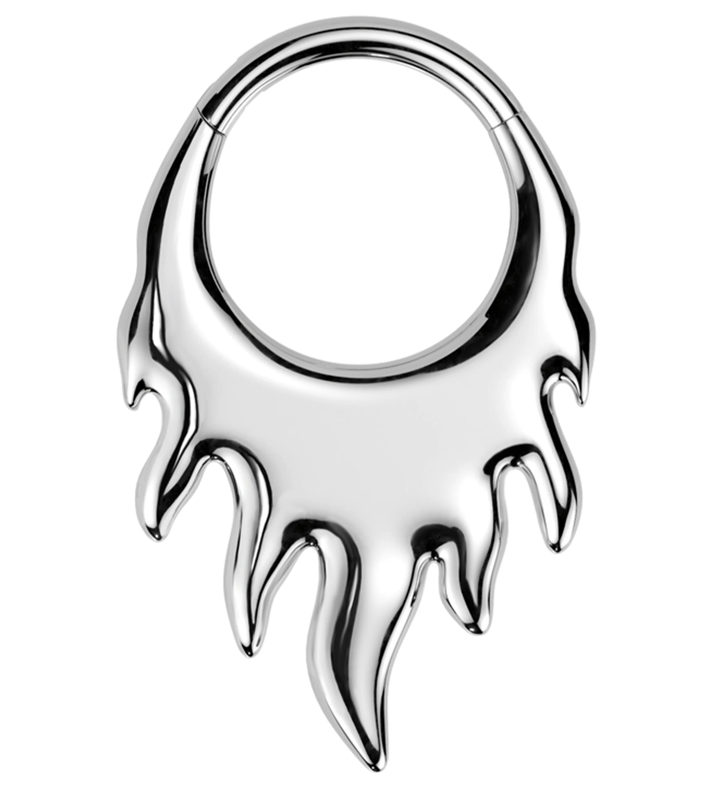 Blaze Titanium Hinged Segment Ring