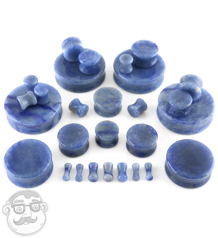 Blue Aventurine Stone Plugs - Image 5
