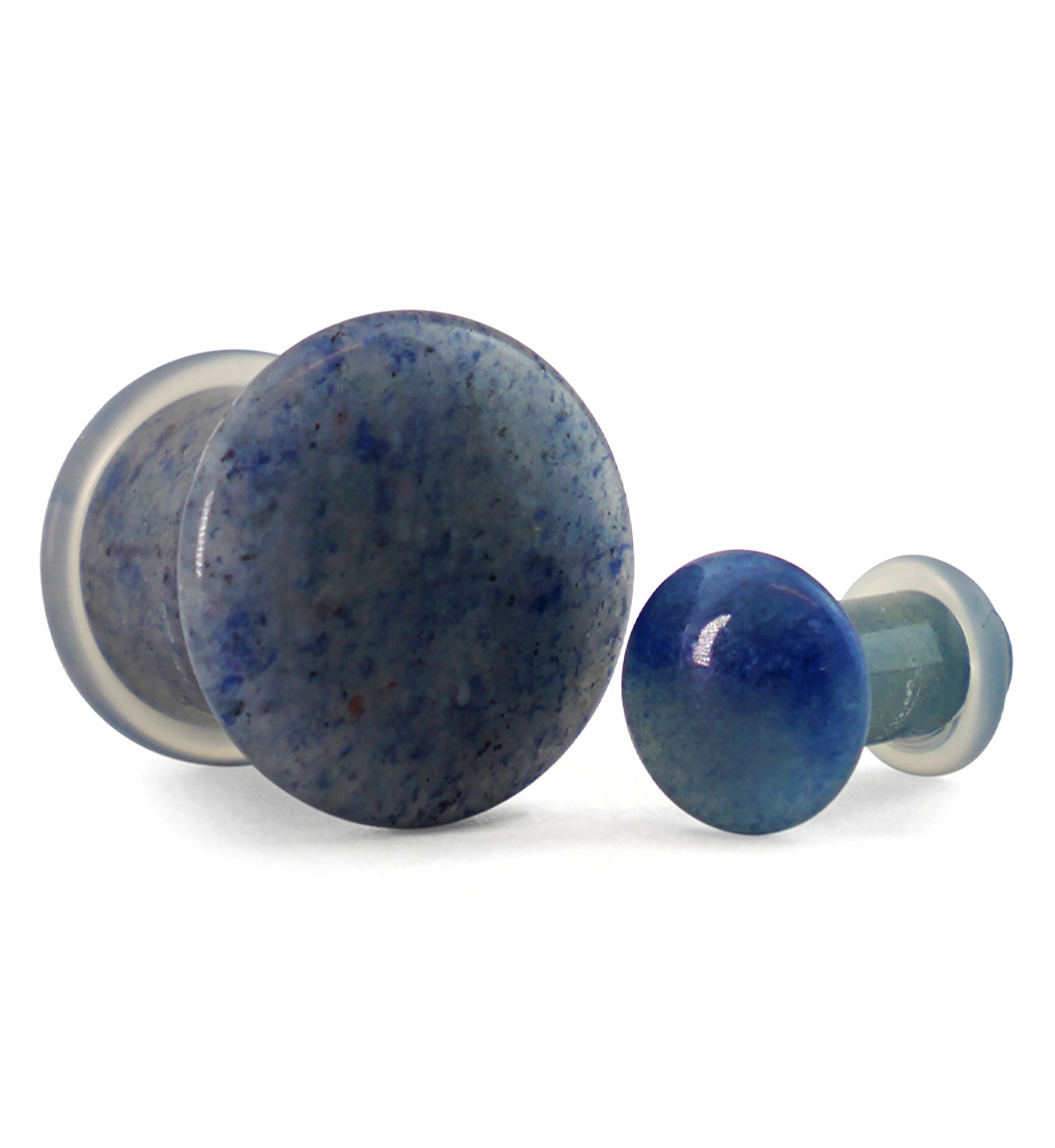 Blue Aventurine Stone Plugs - Single Flare - Image 6