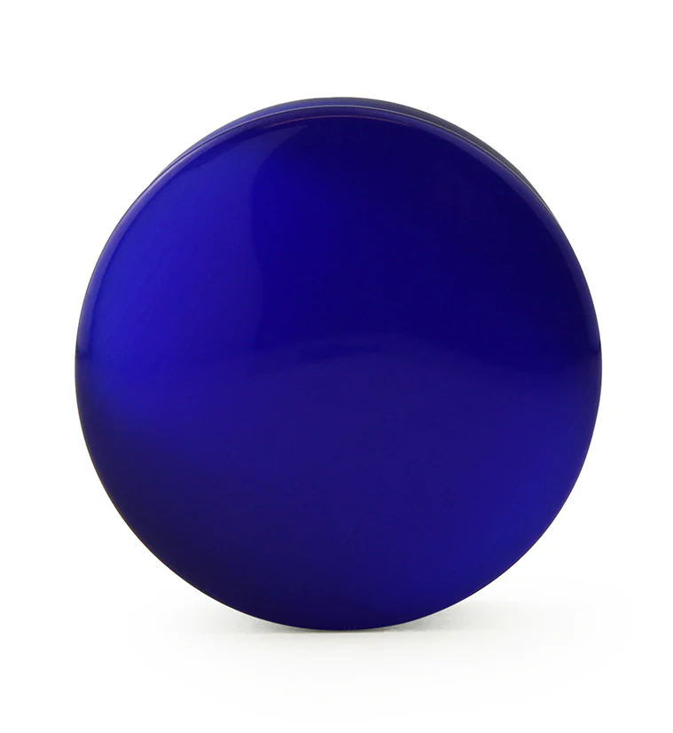 Blue Cat's Eye Glass Plugs - Image 3