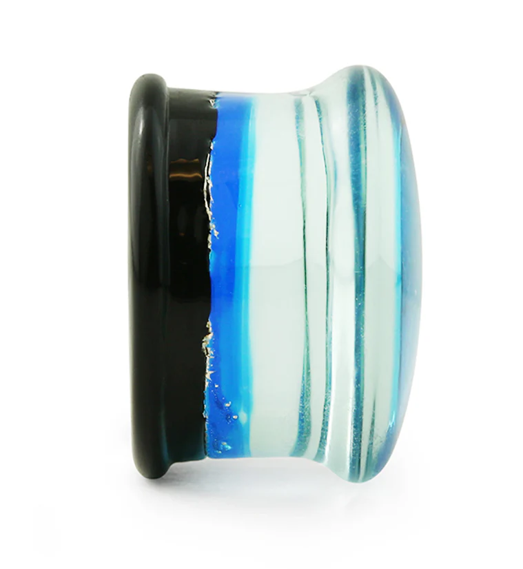 Blue Dichroic Glass Plugs - Image 4