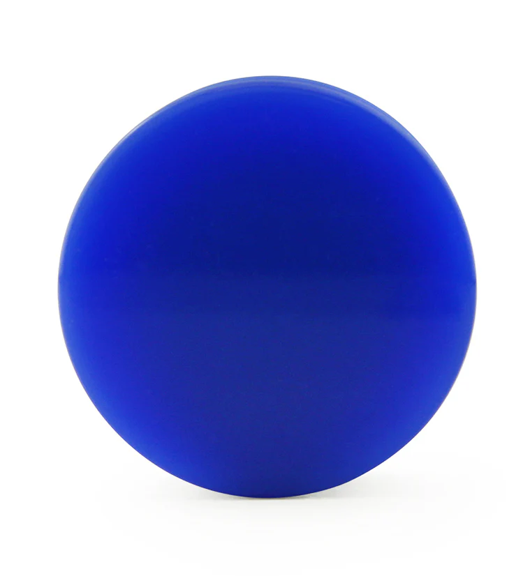 Blue Double Flare Solid Plugs - Image 3