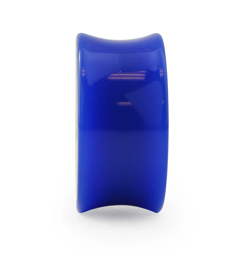 Blue Double Flare Solid Plugs - Image 4