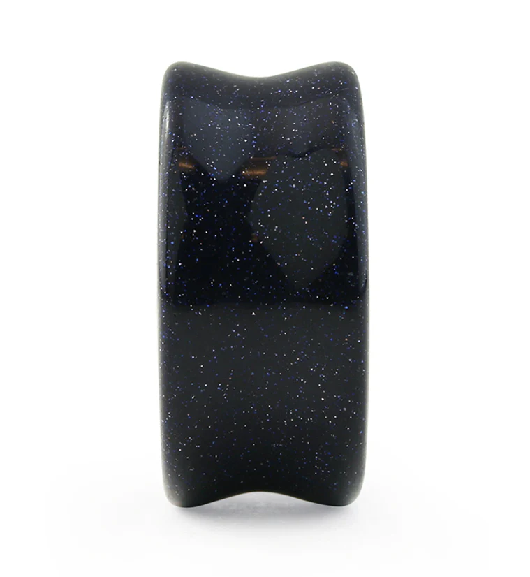 Blue Goldstone Glass Plugs - Image 5