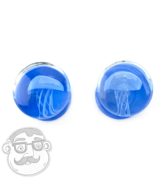 Blue Jellyfish Glass Plugs - Image 6