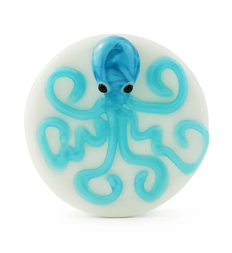 Blue Octopus Glass Plugs - Image 2