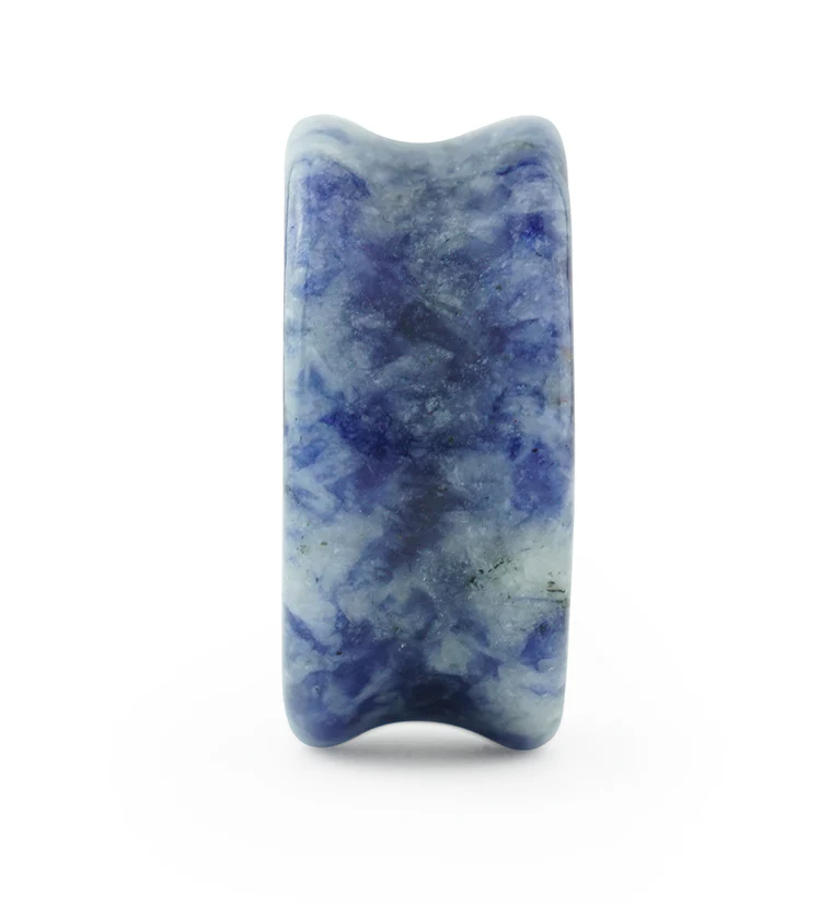 Blue Spot Jasper Stone Plugs - Image 4