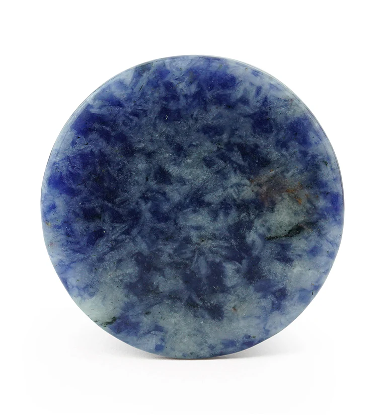 Blue Spot Jasper Stone Plugs - Image 5