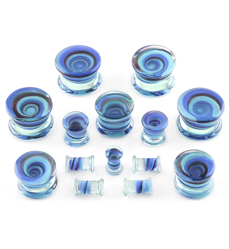 Blue Vortex Glass Plugs - Image 2