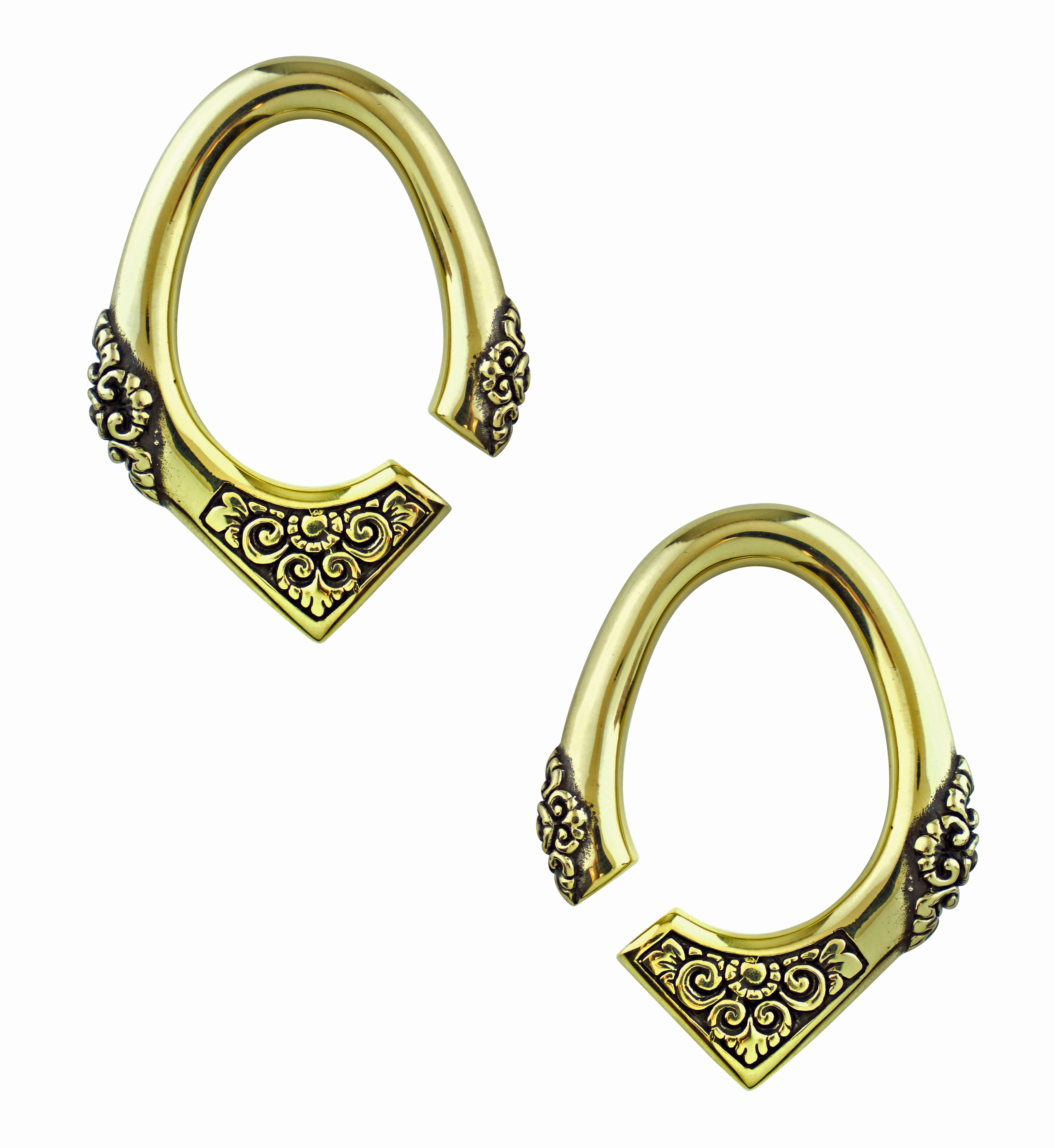 Brass Floret Ear Weights