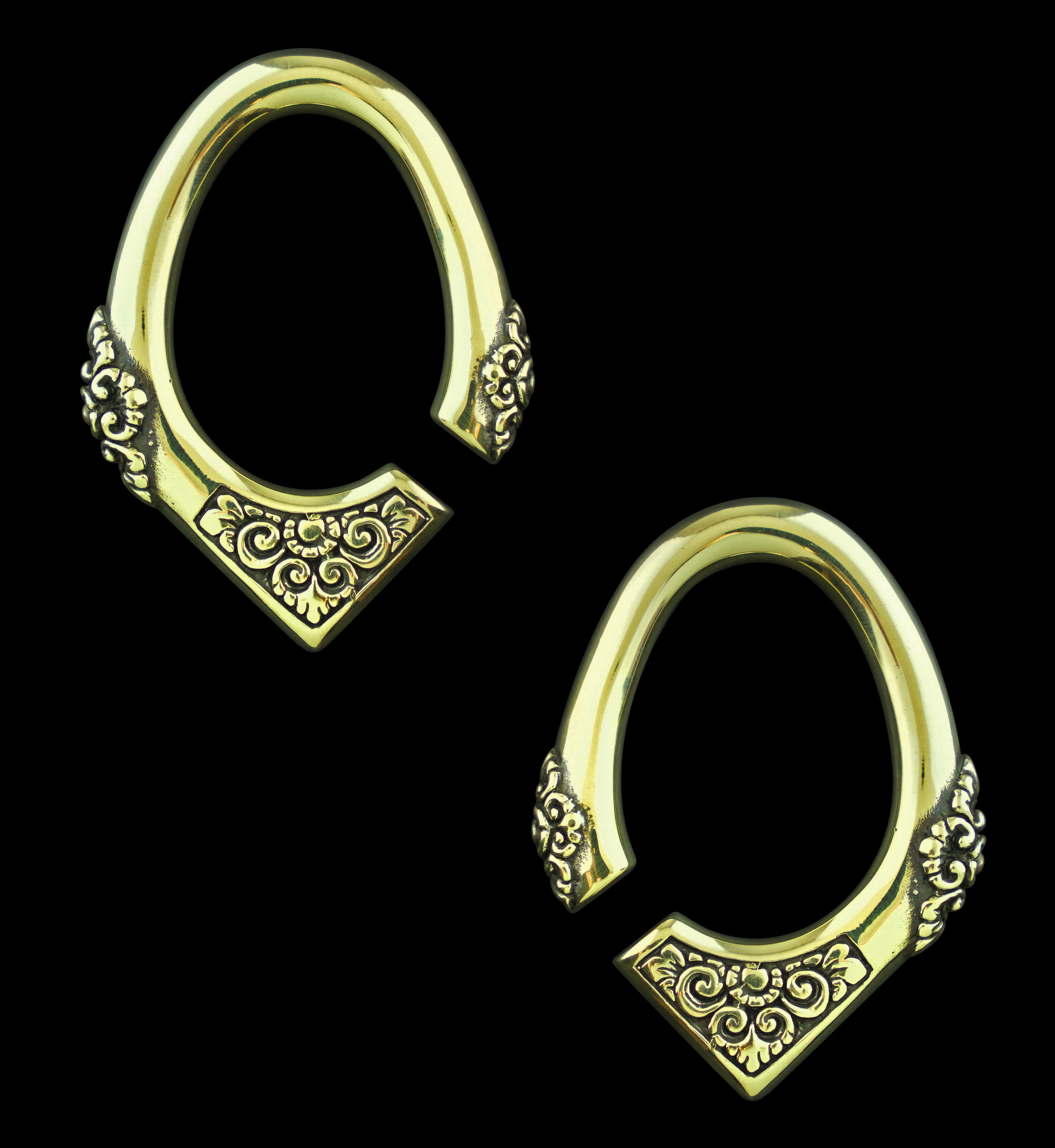 Brass Floret Ear Weights - Image 3