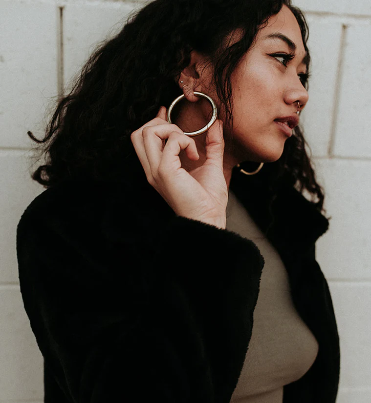 Brass Hoop Ear Weights - Image 5