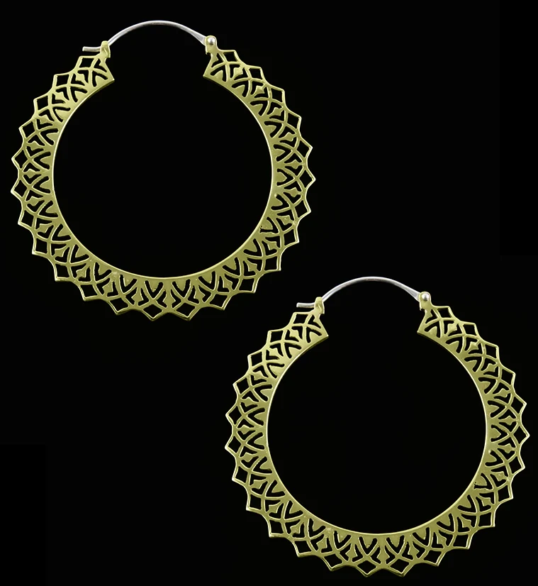 Brink Brass Earrings - Weights