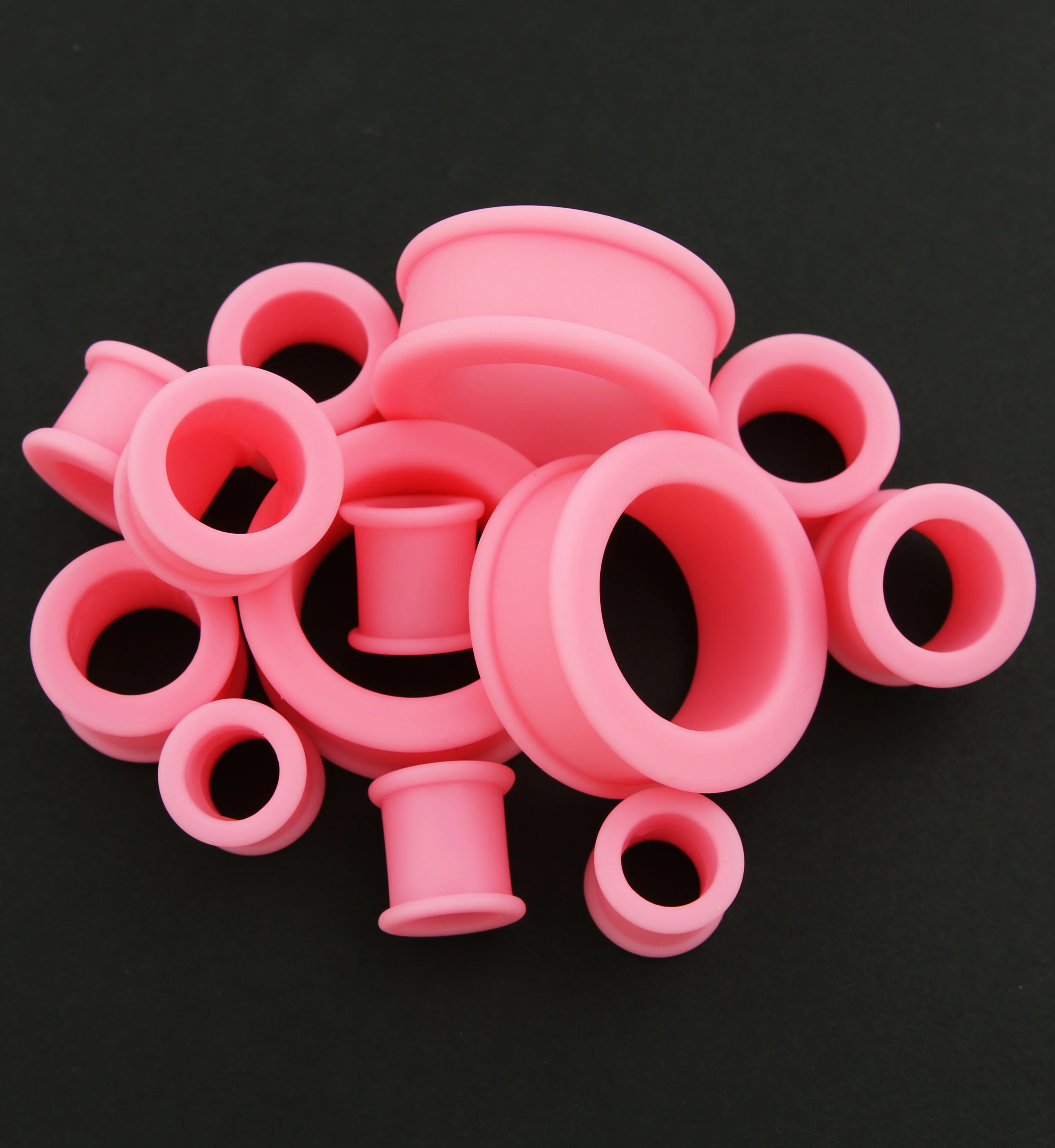 Bubblegum Pink Silicone Tunnels - Image 2