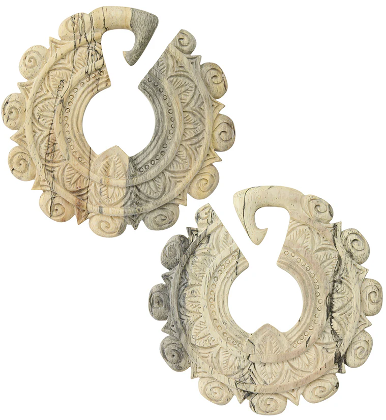 Bullion Tamarind Wooden Ear Weights - Image 3