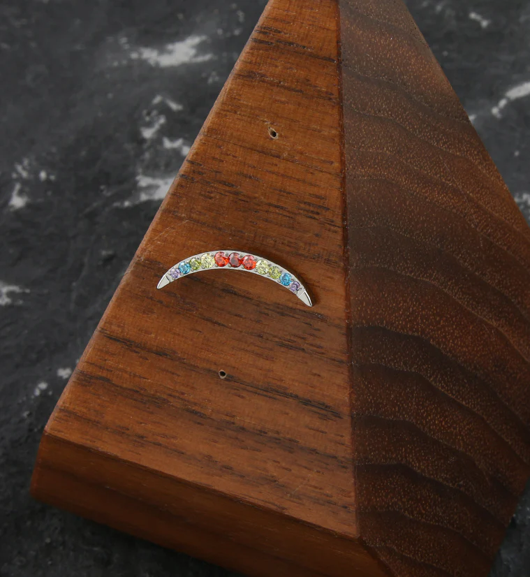 Camber Rainbow CZ Titanium Threadless Top - Image 2