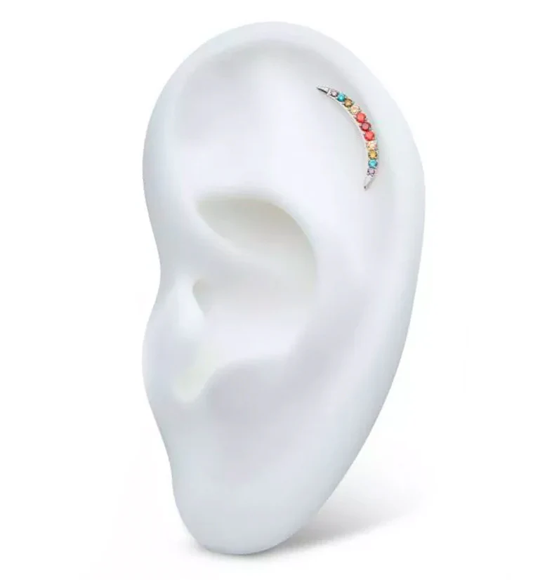 Camber Rainbow CZ Titanium Threadless Top - Image 3