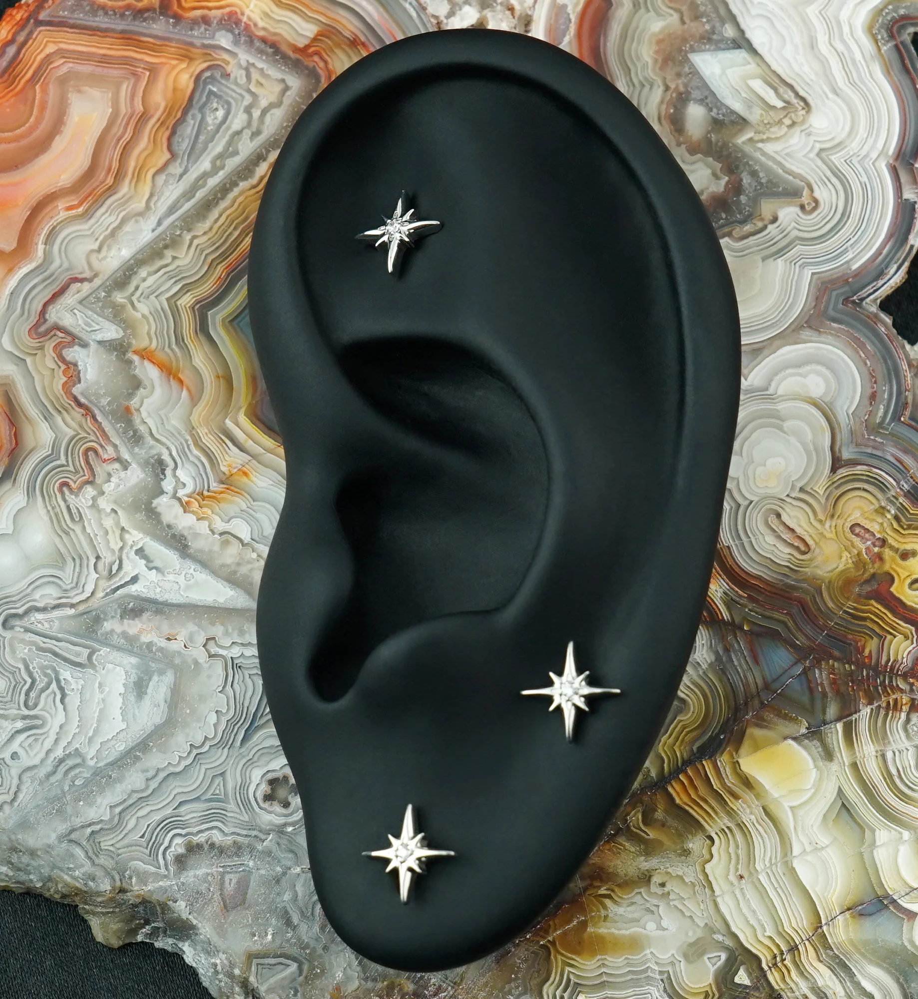 Cardinal Points CZ Titanium Threadless Top - Image 2