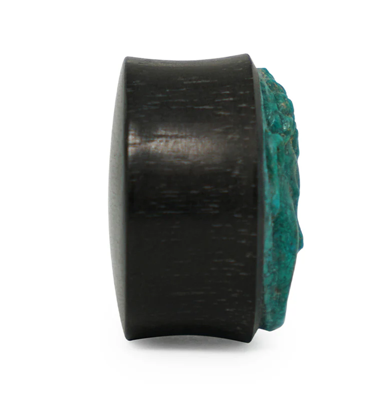 Carved Buddha Wood Plugs - Image 6