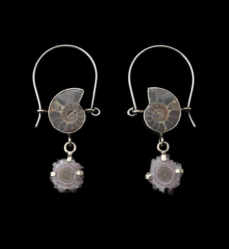 Cavern Ammonite & Stalactite Titanium Hangers - Image 3