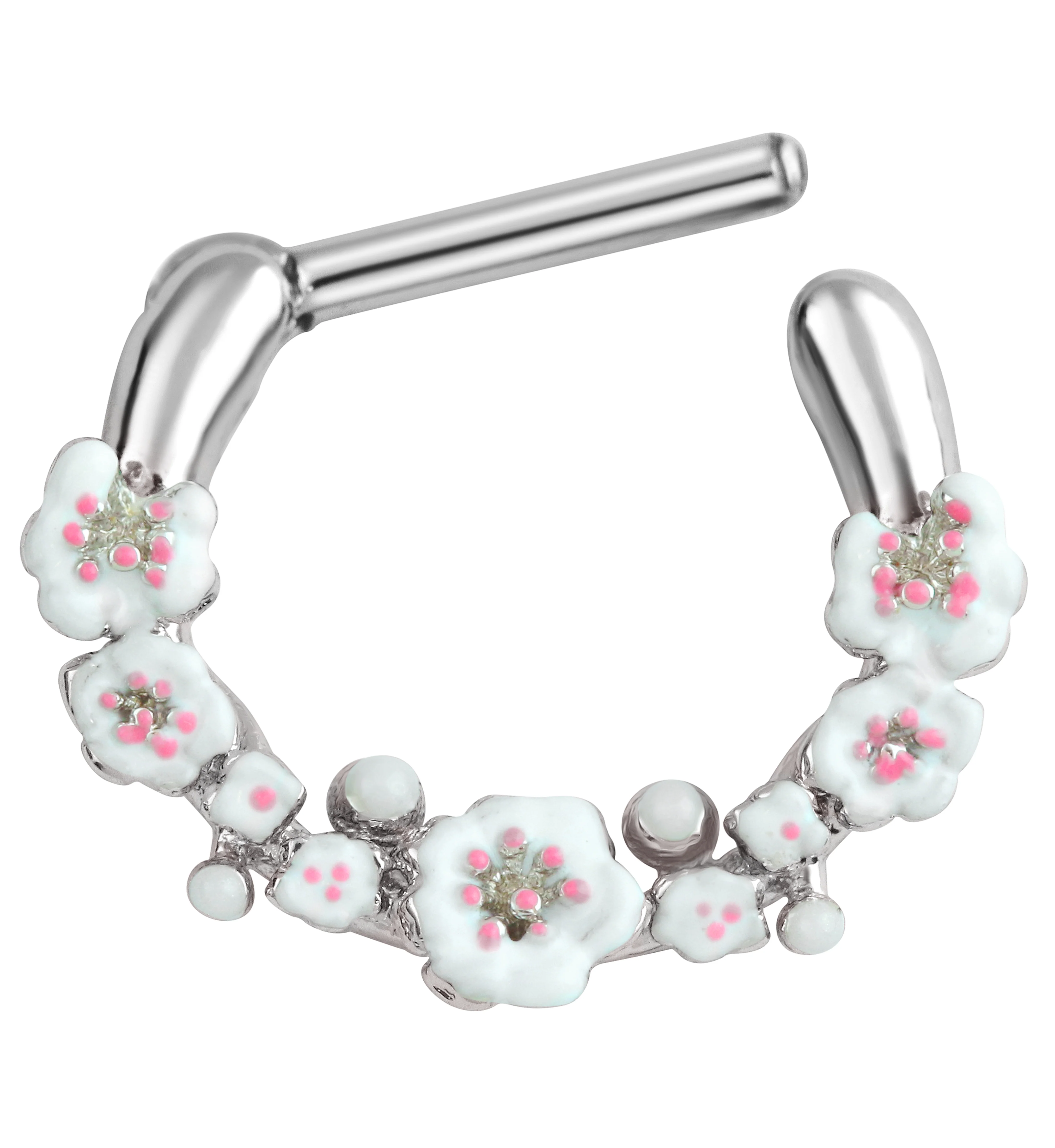 Cherry Blossoms Straight Hinged Segment Ring - Image 3