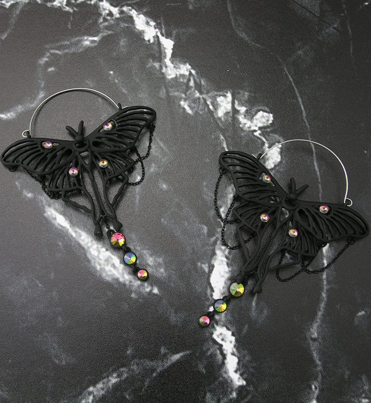 Chic Butterfly Plug Hoops - Image 2