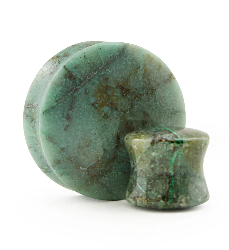 Chrysocolla Stone Plugs (B-Grade)