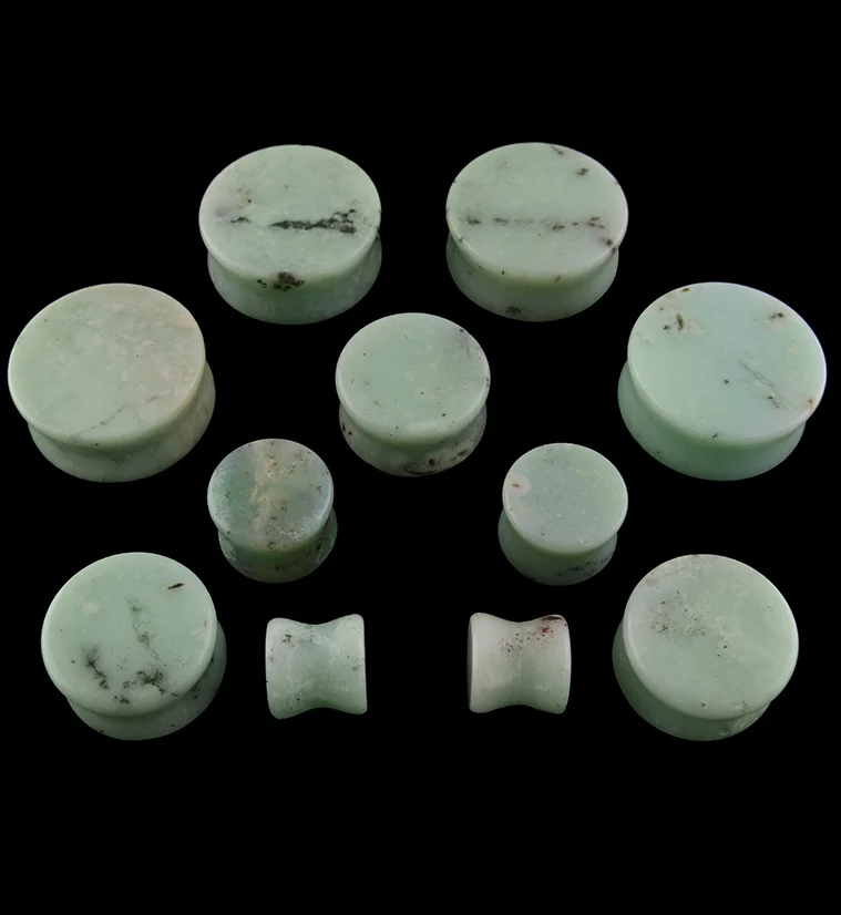 Chrysoprase Stone Plugs - Image 9