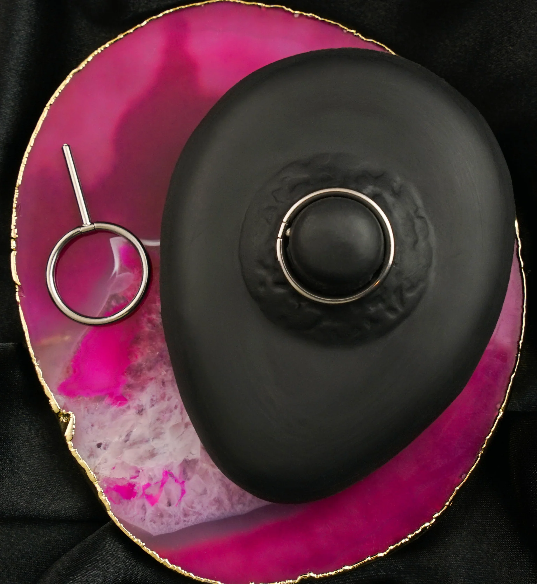 Circlet Titanium Nipple Clicker Ring - Image 2