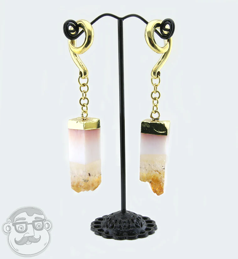 Citrine Tower Brass Hangers - Image 2