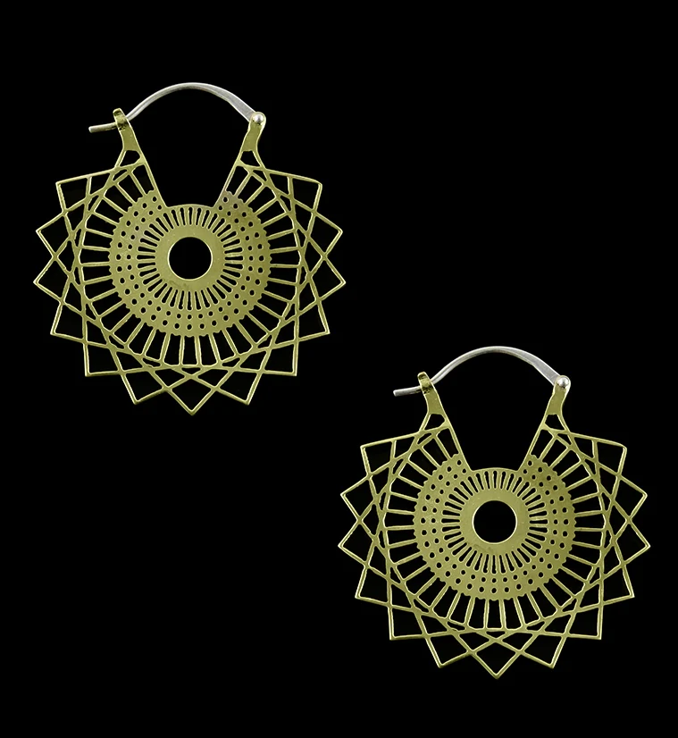 Clash Brass Earrings - Weights